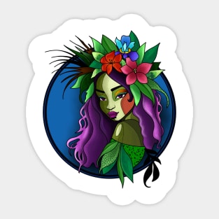 Tropical Queen Sticker